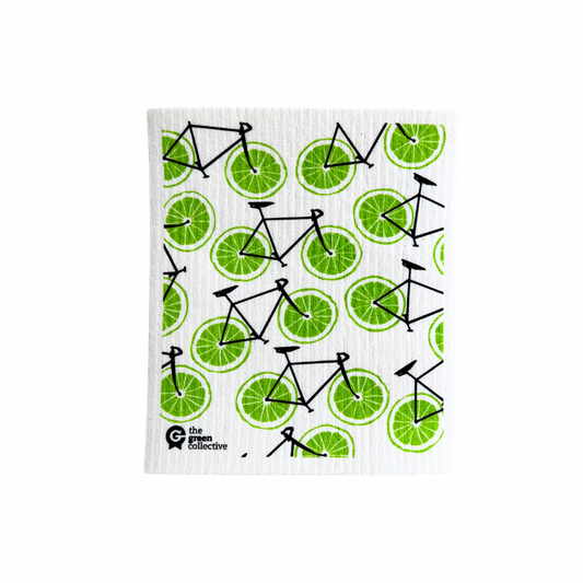 Swedish Dishcloth SPRUCE - Bikes - Limes